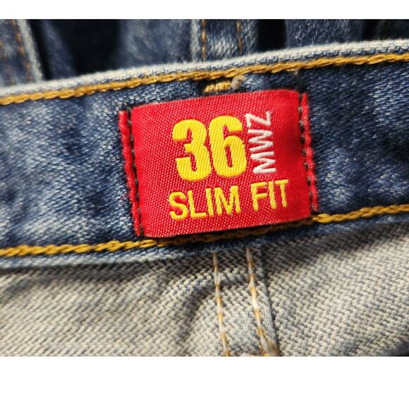 Wrangler Slim Fit Cowboy Cut 36MWZ Straight Denim Jean Pant Men 30 Prewashed - Picture 5 of 6